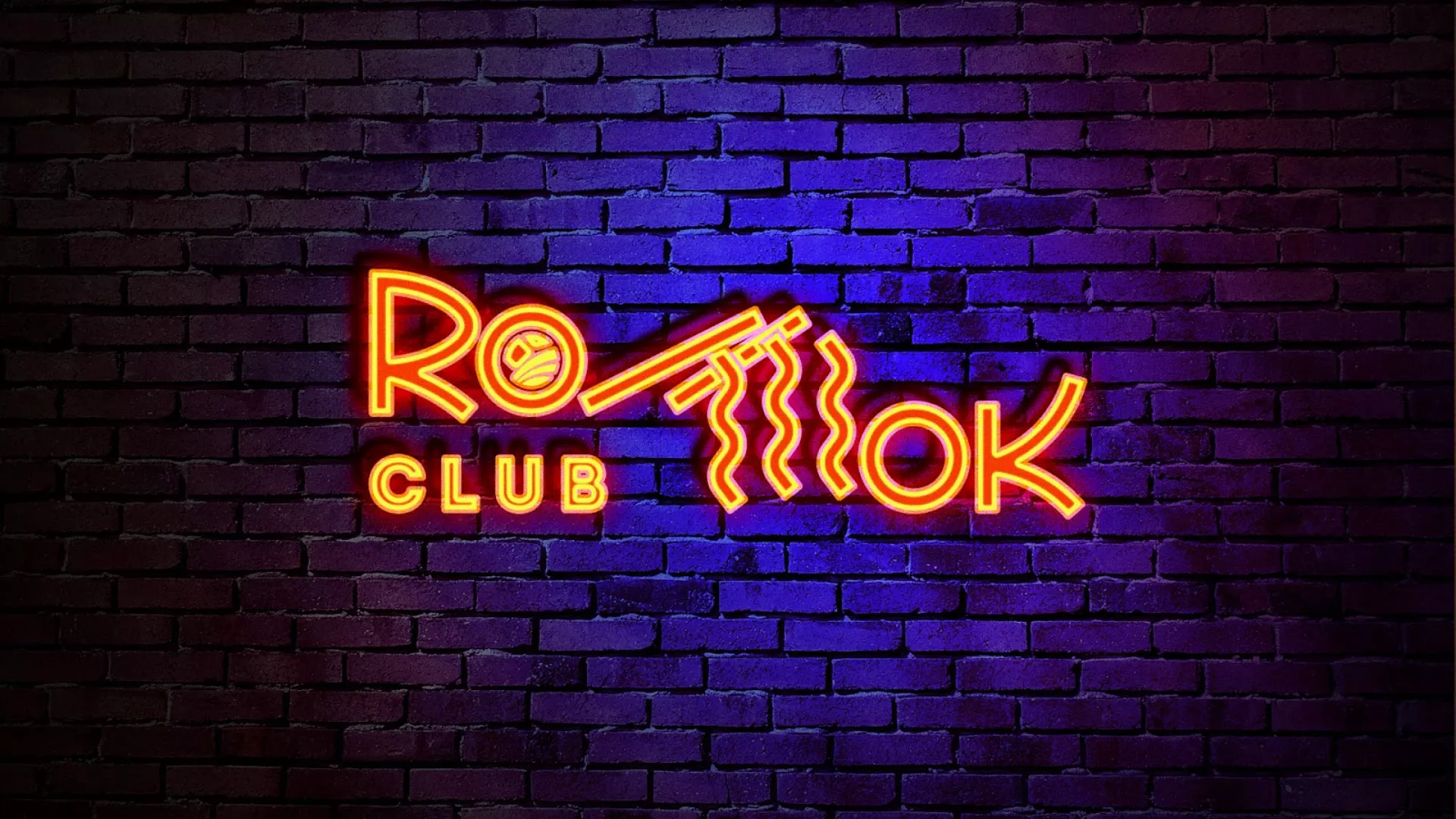 Разработка интерьерной вывески суши-бара «Roll Wok Club» в Данилове